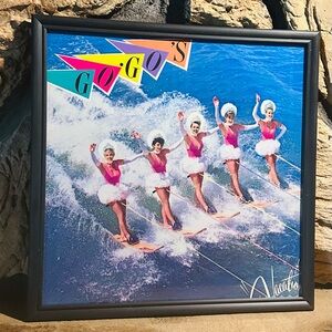 Vintage GoGo’s Vacation Framed Album Cover Wall Decor.